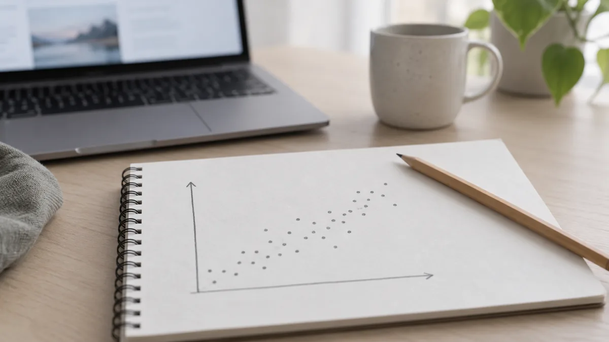 An engineer organizes the results of two benchmarks in a notebook