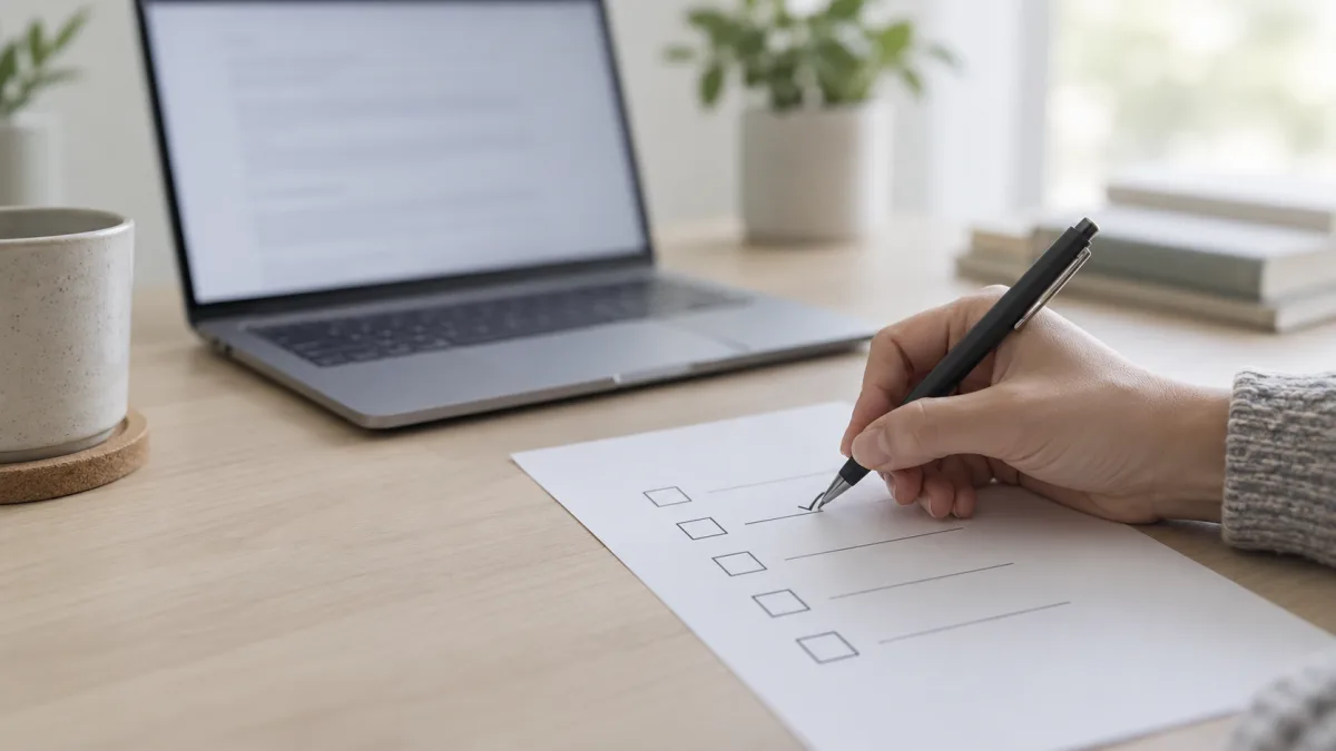 A reviewer runs the same set of test questions on each product