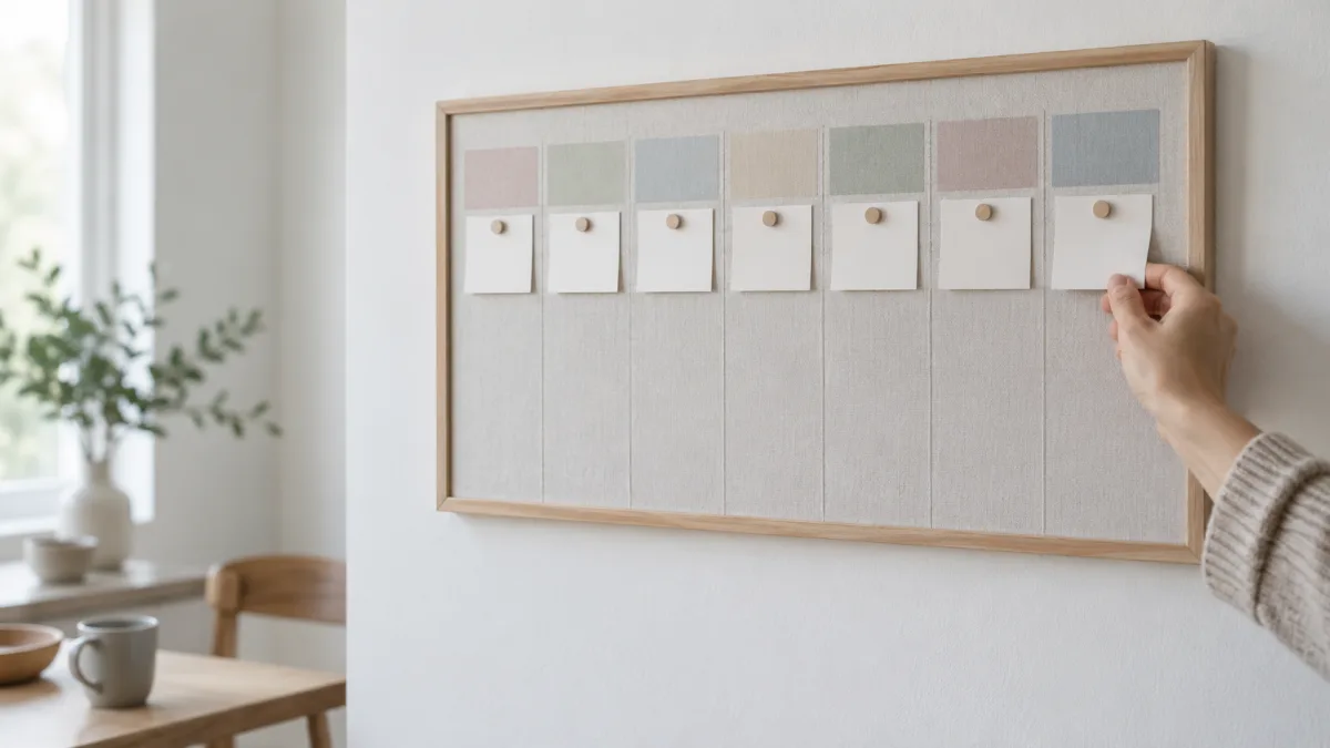 Repeating process cards on a weekly planning board, matching reusable workflows