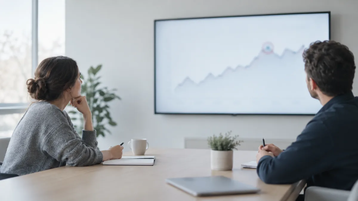 A team discusses a metric anomaly that was flagged automatically