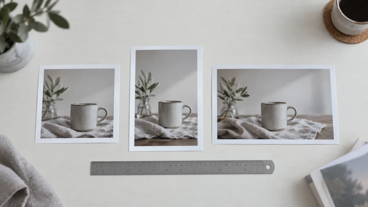 One asset cropped into different sizes for multiple channels
