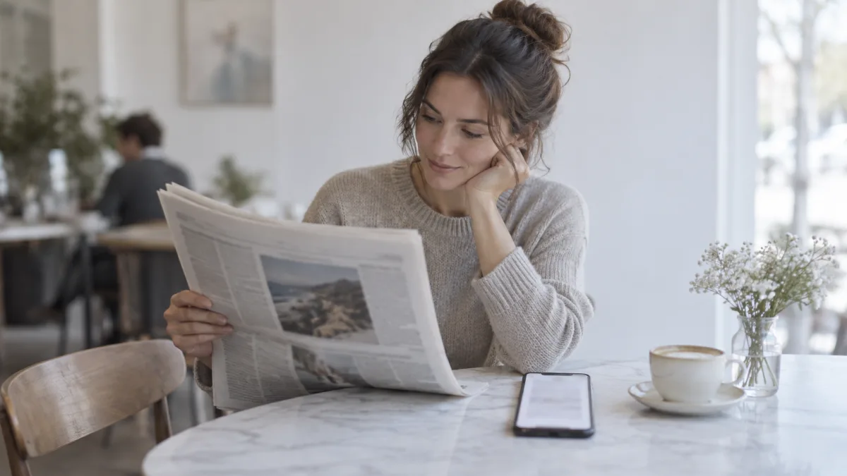A reader follows a citation in an answer to open and read the original report