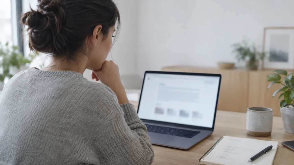 A marketer checks whether an AI answer cites their company's content