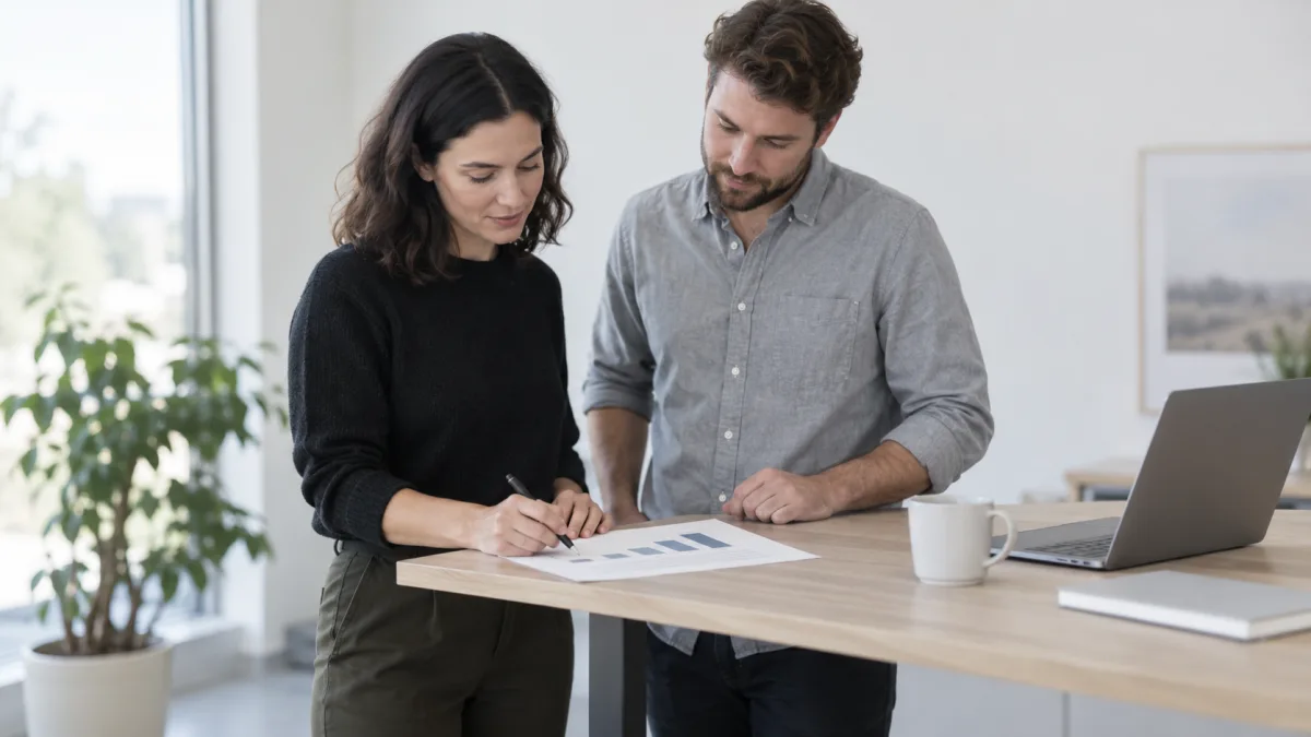 A team uses measurable results to decide whether a project is worth continuing