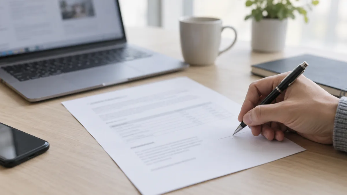 A daily report filled in from a template, with the data sections completed automatically