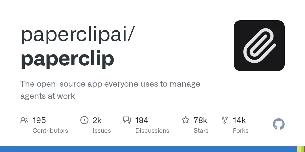 paperclipai/paperclip 项目预览
