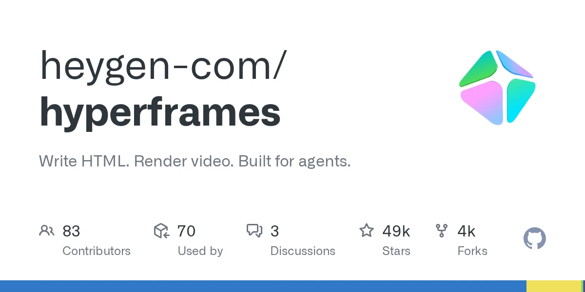 heygen-com/hyperframes 项目预览