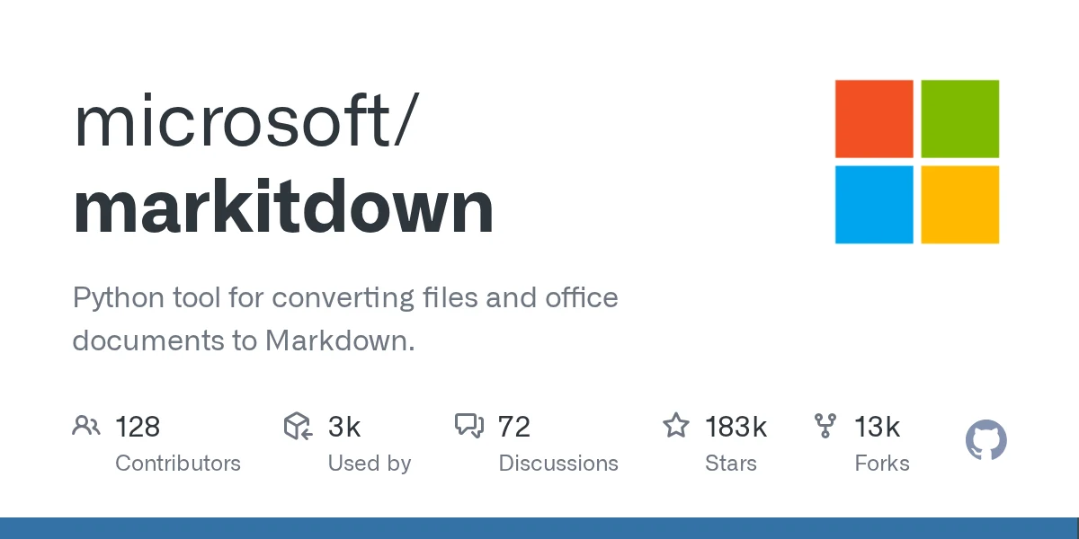 microsoft/markitdown 项目预览