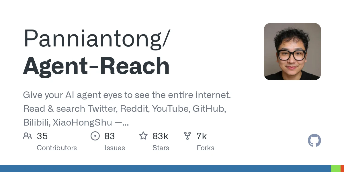 Panniantong/Agent-Reach repository preview