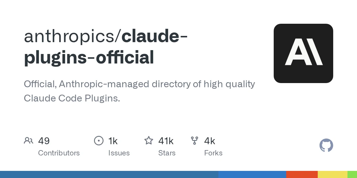 anthropics/claude-plugins-official 项目预览