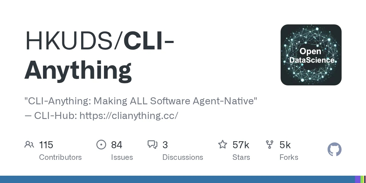 HKUDS/CLI-Anything 项目预览