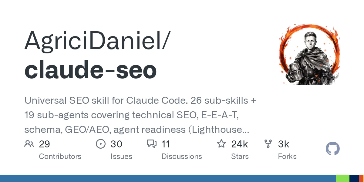 AgriciDaniel/claude-seo repository preview