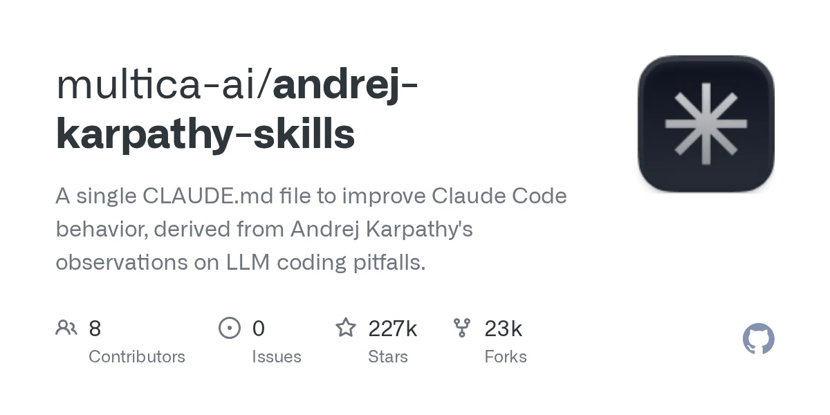 multica-ai/andrej-karpathy-skills repository preview