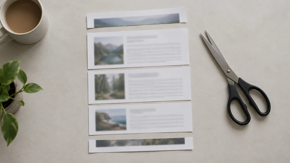 Cleaning out headers and footers and splitting documents into passages