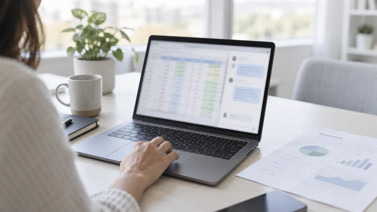 Operating a spreadsheet with one sentence to filter and summarize