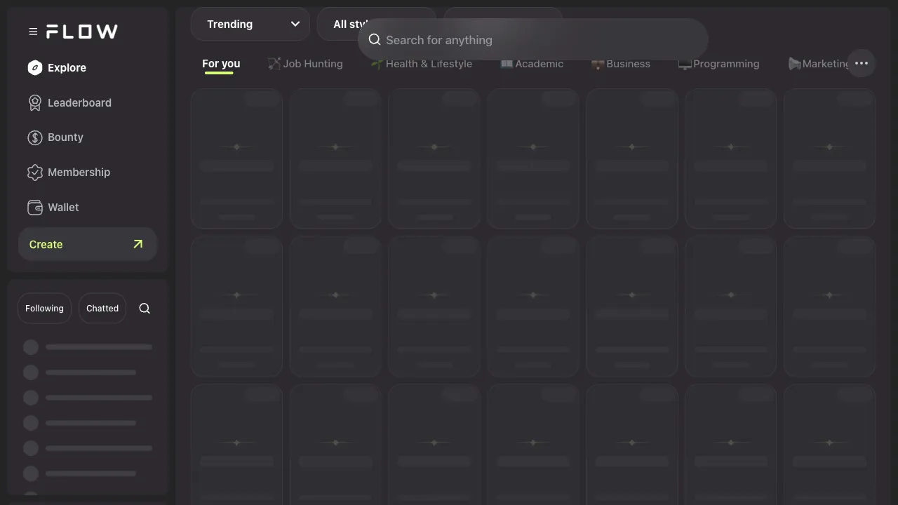 Flowgpt interface preview