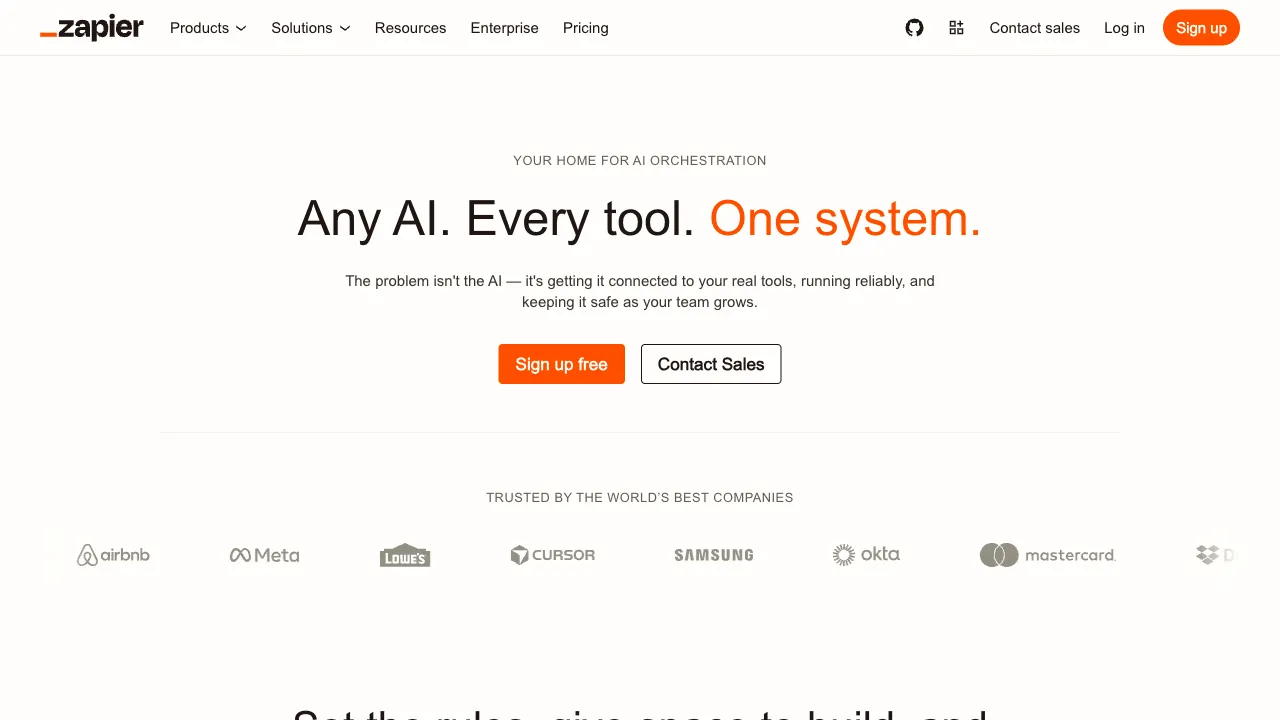 Zapier AI interface preview